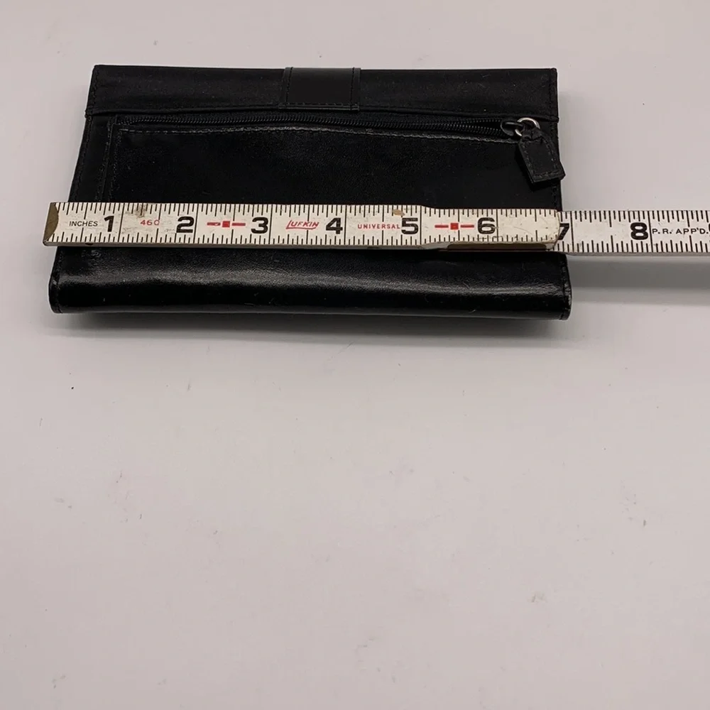 The Royalle Collection Black Wallet with Silver closure NWT